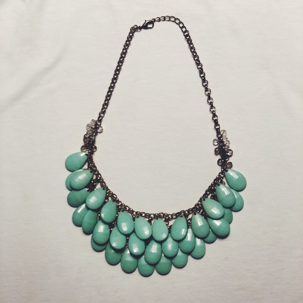 Tear-drop Statement Necklace